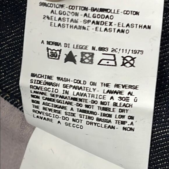 NEW Fiorucci 31, 12 Skinny Blue Jeans Made in Italy (FLAWS) - Picture 11 of 16